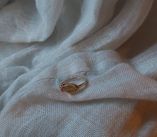 Secret Coral and Pink Gemstone Love Healing Ring