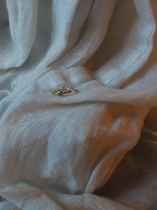 Divine Amethyst Crown Chakra Violet Flame Ring