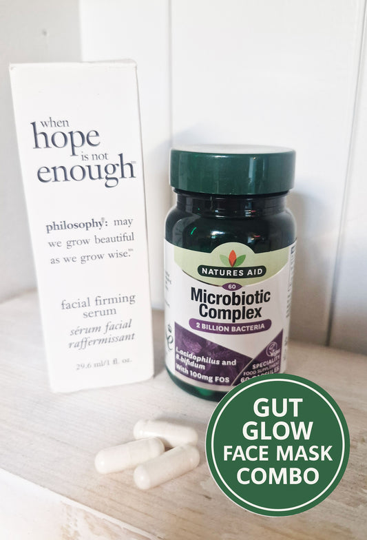 Gut Glow Facial Combo - The Ideal Skin & Gut Probiotic Duo