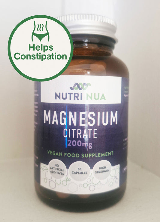 Gut Relaxing Magnesium Citrate – 200mg | Vegan Food Supplement