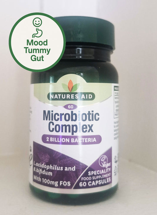 Probiotic Gut Health - Natures Aid Microbiotic Complex – 2 Billion Bacteria